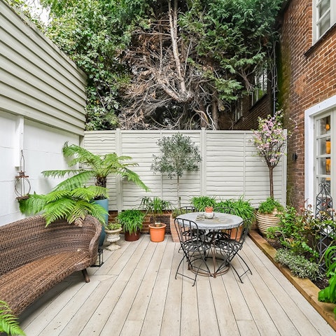 Relax and unwind in the private garden