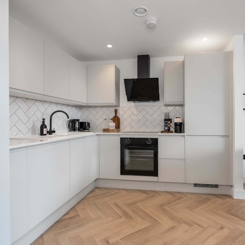 Cook home-made meals in the contemporary kitchen