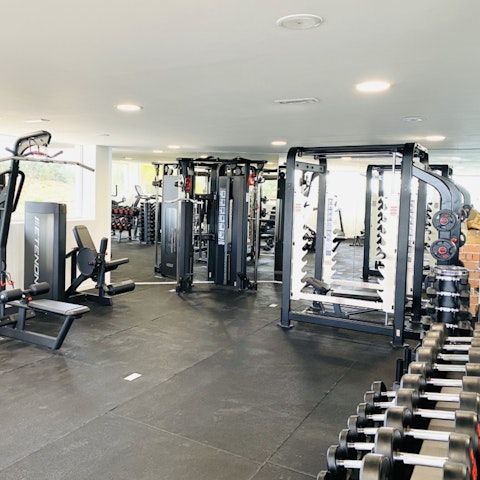 Bank a workout in the impressive shared gym