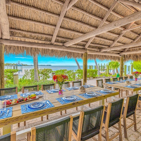 Come together to share special meals on the terrace