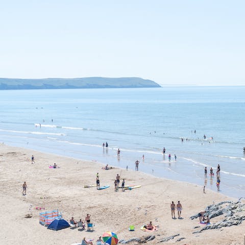 Spend sunny days at the beach on your doorstep