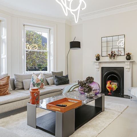 Cosy up in front of the fire after a long day on your feet