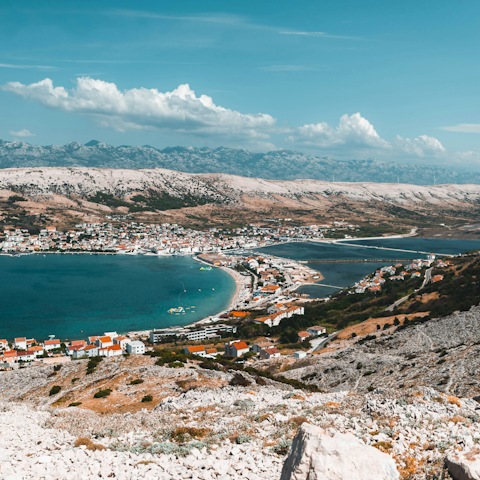 Drive to Pag in under forty-minutes