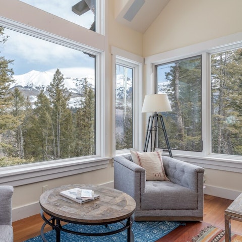 Curl up with a great book and enjoy the view