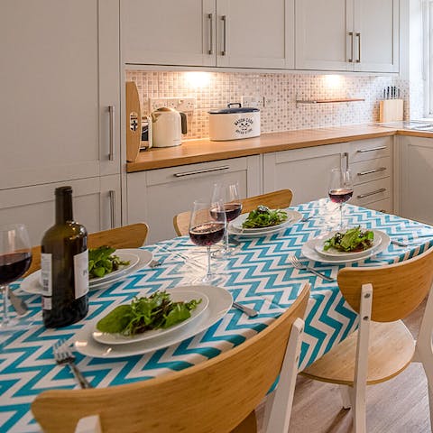 Serve up a treat in the large kitchen and dining area