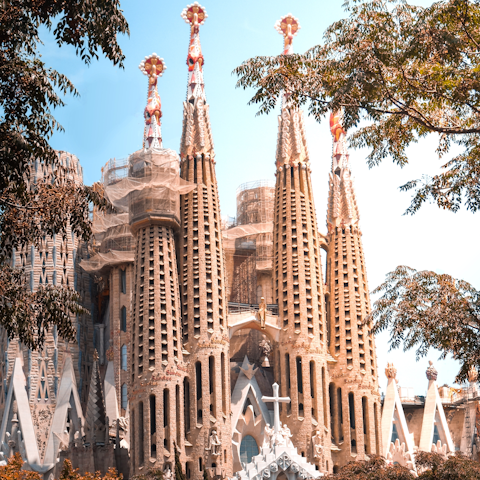 Take a leisurely stroll over to the famous Sagrada Familia