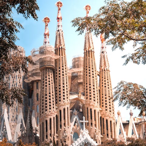Take a leisurely stroll over to the famous Sagrada Familia
