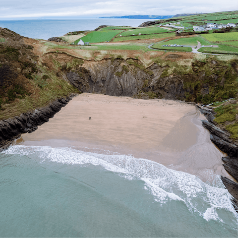 Stay just a ten-minute drive from Cardigan town centre