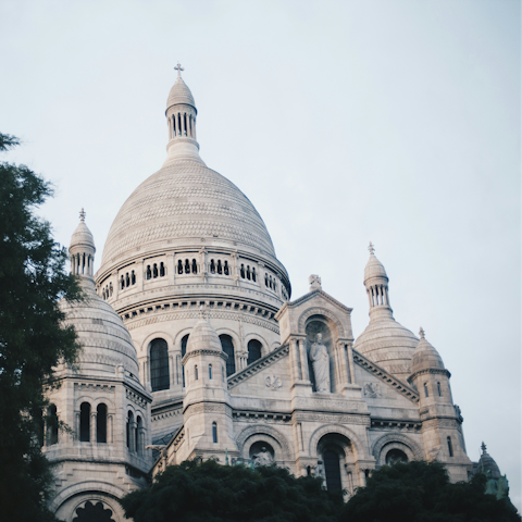Stroll ten minutes to Sacré-Cœur for unbeatable city views