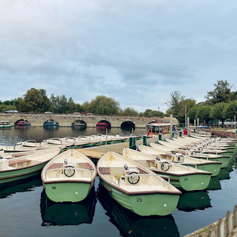 Enjoy a boat trip along the River Avon, located nearby