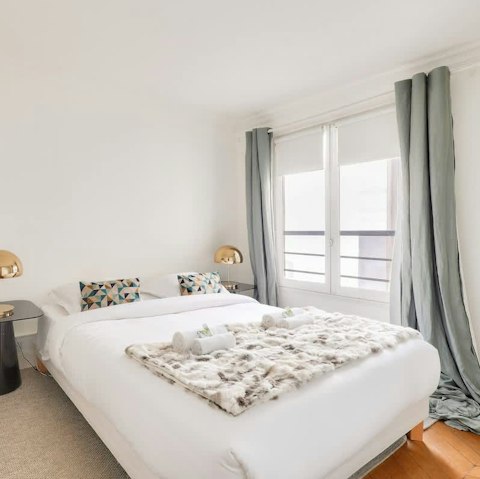 Bank a good night's sleep in the peaceful bedroom