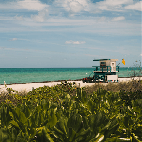 Top up your tan on the nearby beaches