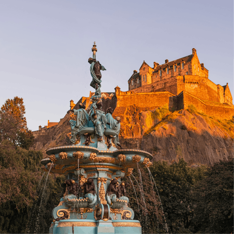 Wander through the heart of Edinburgh to the Castle