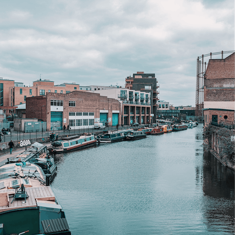 Take a stroll along Regent's Canal up to Broadway Market for a day of perusing