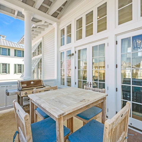 Set the table ready for a tasty lunch, served in the glorious sunshine