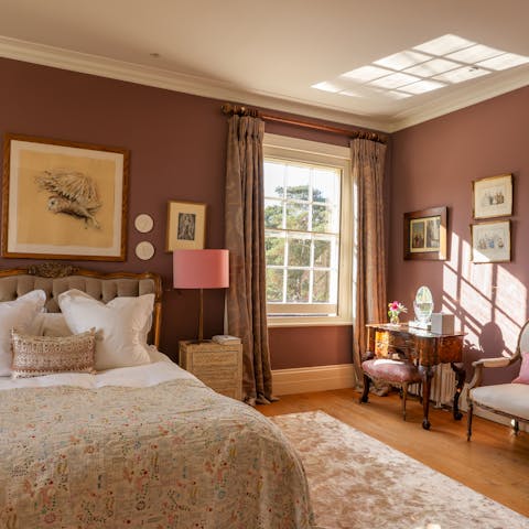 Retire in style to the calming bedrooms