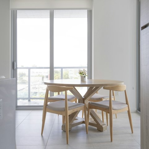 Sip your morning coffee on the balcony or over breakfast