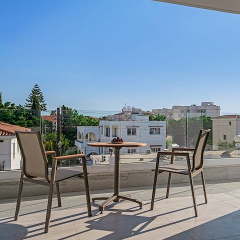 Tuck into a mezze feast on the sun-kissed terrace