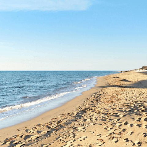 Sink your toes into the sand — the coast is just a short drive away
