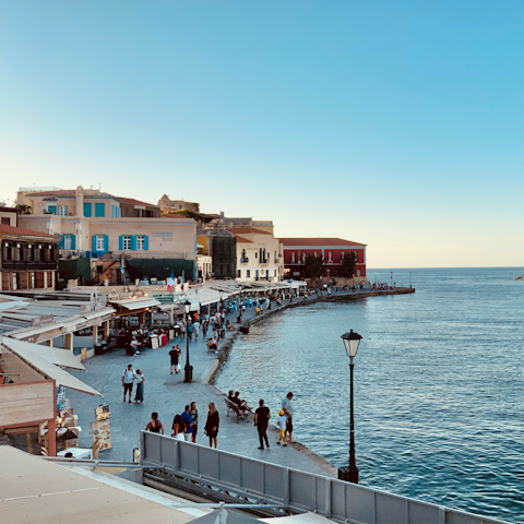Stay just thirty minutes away from Chania