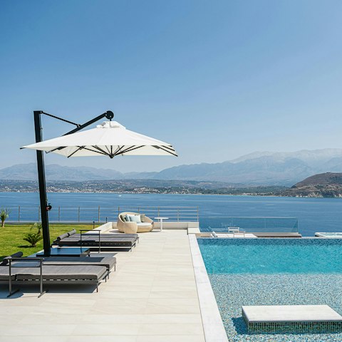 Admire the incredible views with a drink in hand