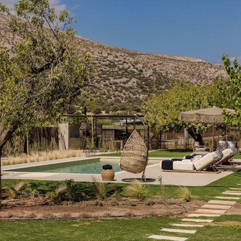 Admire stunning views as you swim in the pool