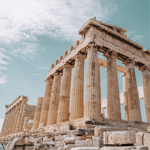 Spend a day exploring historic Athens – the centre is just an hour away