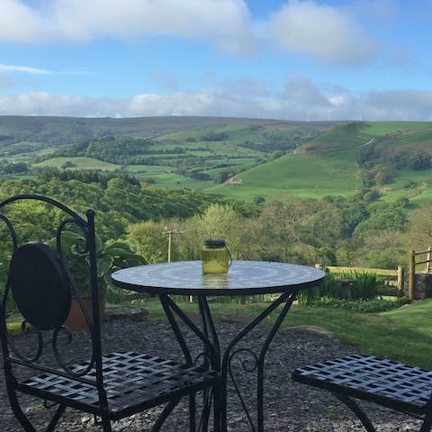 Make this the spot for morning coffees and evening sundowners