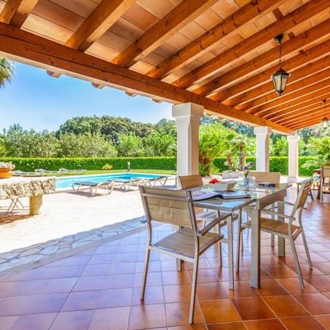 Light the barbecue and celebrate life's special moments on the terrace