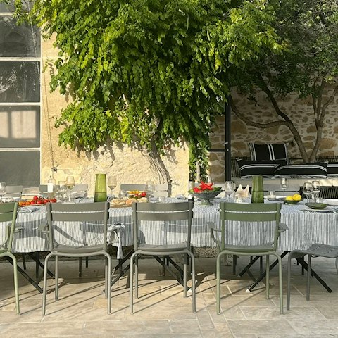 Gather on the terrace for memorable meals