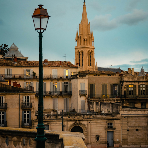 Stay a short drive from stylish Montpellier (fifteen minutes away)