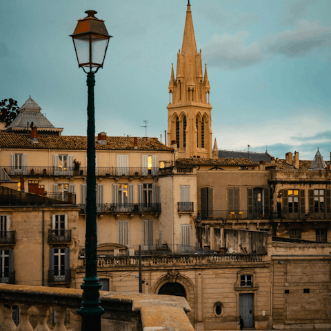 Stay a short drive from stylish Montpellier (fifteen minutes away)