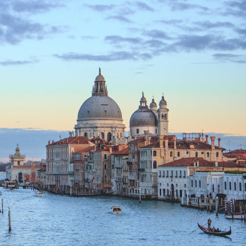 Take in the view from Ponte dell'Accademia – it's a few minutes away
