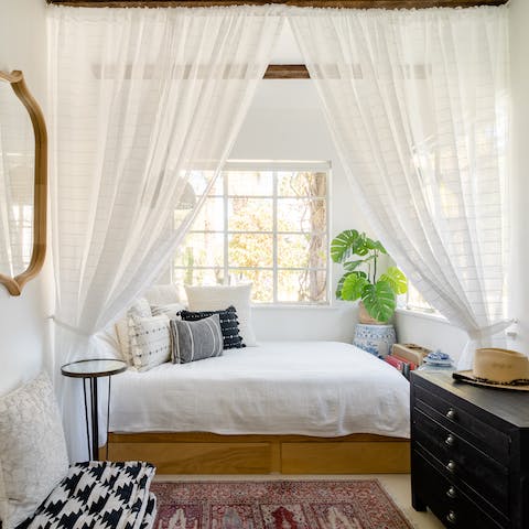 Find some peace and quiet in the meditation area