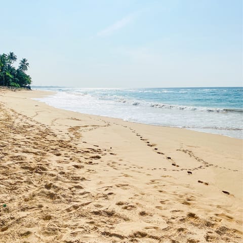 While away the afternoon on Thalpe Beach or explore the natural pools