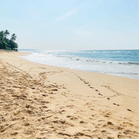 While away the afternoon on Thalpe Beach or explore the natural pools