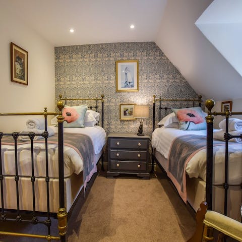 Sleep soundly in the elegant bedrooms