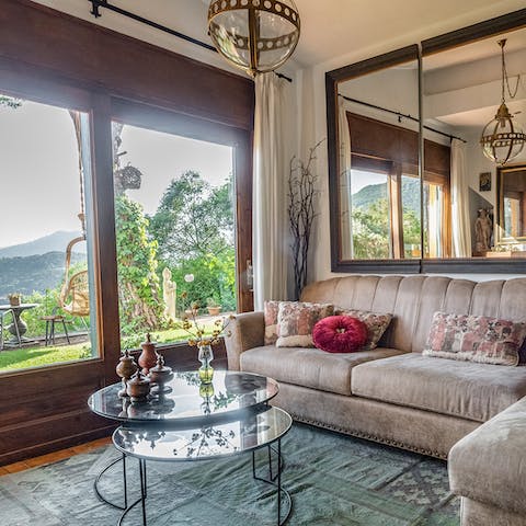 Take in the views from the comfort of your living room