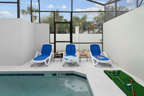 Cool off in the pool after an action-packed day