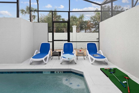 Cool off in the pool after an action-packed day