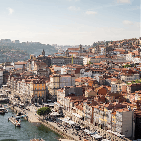 Stay in Campanhã, thirty-five minutes on foot from Cais da Ribeira and the Douro River