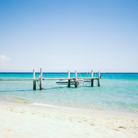 Go for a dip at L'Escalet, one of the best beaches in the region