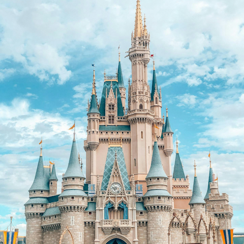Soak up the magic at Disney World, a thirty-minute drive away