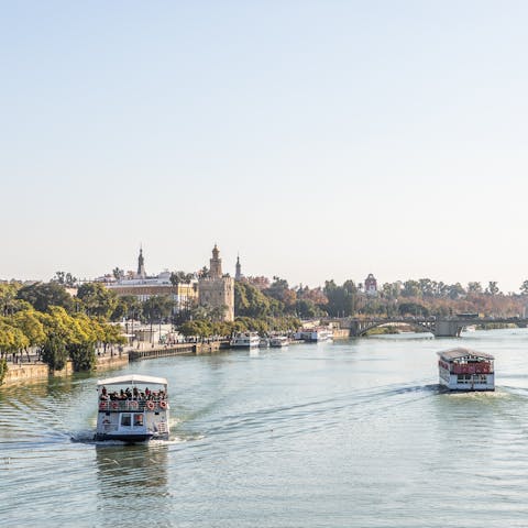 Enjoy walks along the Canal de Alfonso XIII, a five-minute walk away