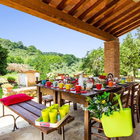 Take your morning coffee with a view on the side