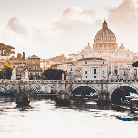 Explore the Eternal City, including Campo de' Fiori, a short stroll away