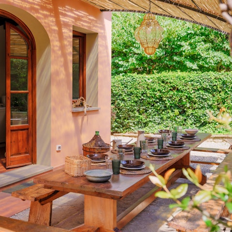 Enjoy long alfresco lunches on the terrace