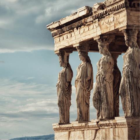Admire the majestic beauty of the Acropolis – just a ten–minute walk away