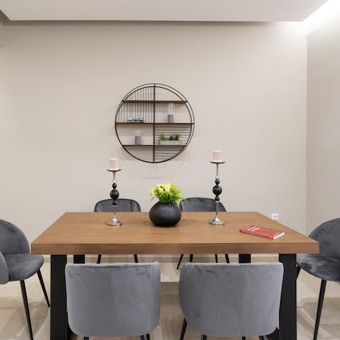 Gather around the table for evenings of beautiful food, wine and conversation