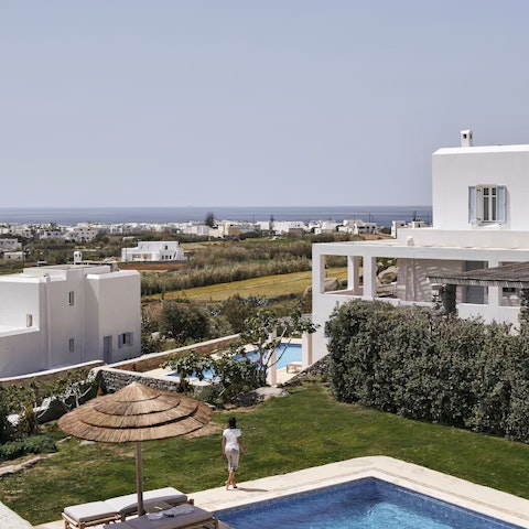 Swim in your private pool or stroll down for a dip in the sea